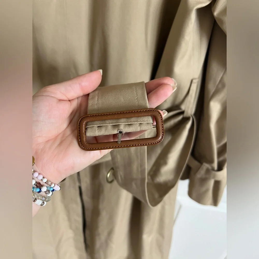 Vintage Burberry Long Kensington Heritage Trench Coat Wool Liner Men’s 42 Long - Picture 7 of 11